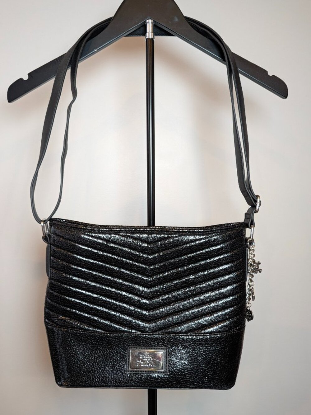 Harley-Davidson Women's Quilted Chevron Bucket Purse EUC Bikercore